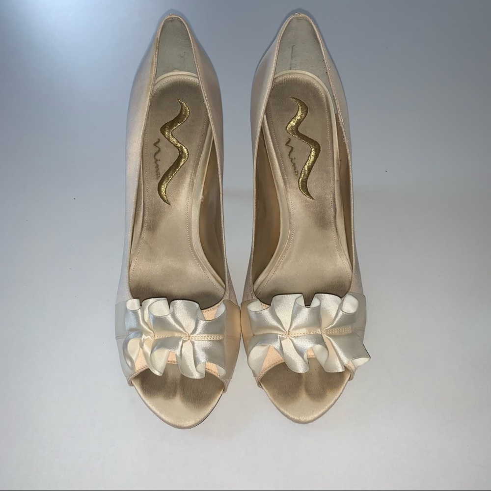 Ivory Satin Heel